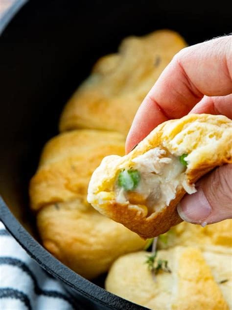 Crescent Roll Chicken Pot Pie Casserole - Salt & Sprinkles