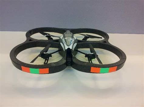 The Parrot AR.Drone used for demonstrating camera surveillance over ad... | Download Scientific ...