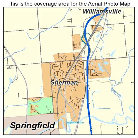 Aerial Photography Map of Sherman, IL Illinois