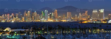 San Diego Skyline at night 793140 Stock Photo at Vecteezy