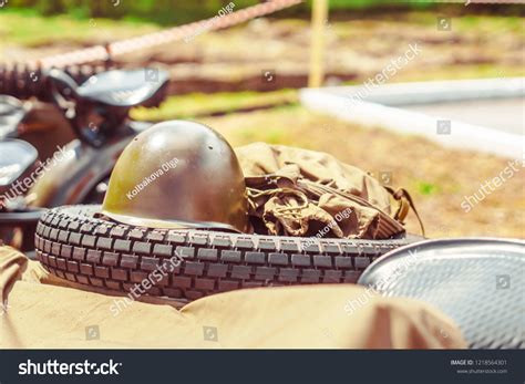 Military Motorcycle Sidecar During World War Stock Photo 1218564301 ...