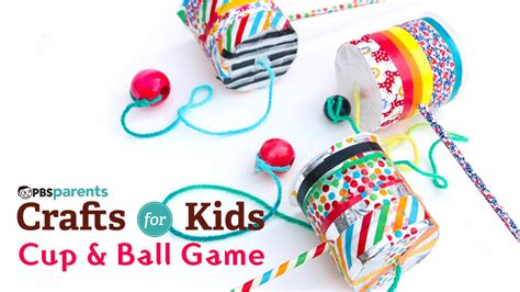 DIY Toy Cup & Ball Game | PBS Parents | Crafts for Kids - YouTube