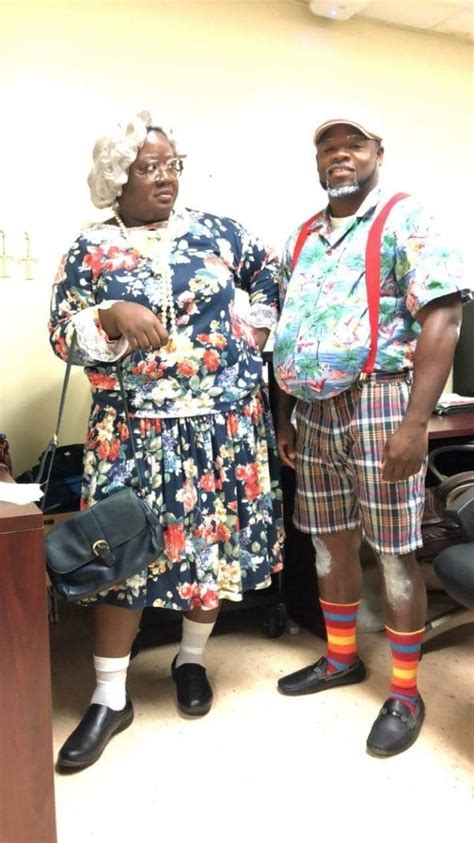 Madea and Mr. Brown costume | Madea costume, Spirit week outfits, Madea halloween