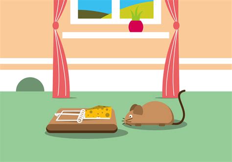 Mouse Trap Vector Illustration 148840 Vector Art at Vecteezy