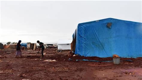 Refugees in Syria’s Idlib struggle with rains, flooding