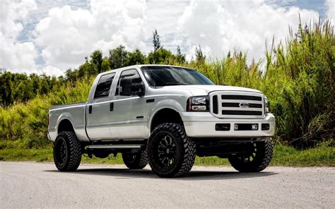 Silver Ford Super Duty front side view wallpaper - Car wallpapers - #50856