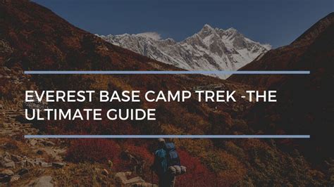 Everest Base Camp Trek -The ultimate Guide - Amigo Treks & Expedtion