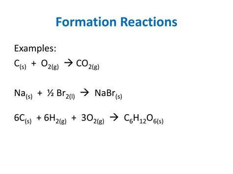 PPT - Formation Reactions PowerPoint Presentation, free download - ID:2308925