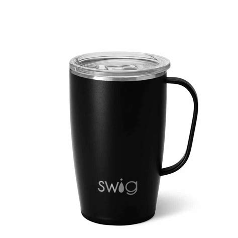 Matte Black Travel Mug (18oz)