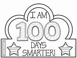 100 Days Smarter Hat  100th day Of School Crafts sketch template