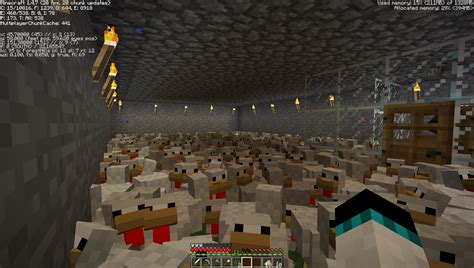 So the chicken farm got a little out of hand : Minecraft