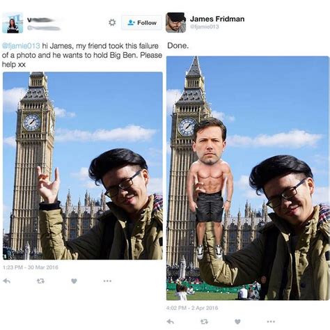 Artist James Fridman Photoshops Fan's Requests and It's Hilarious