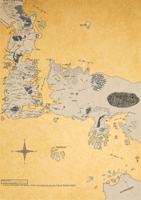 A Map of A Song of Ice and Fire by scrollsofaryavart on DeviantArt