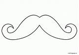 Mustache Coloring Page  Home sketch template