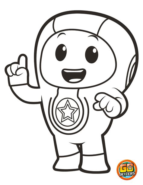 Foz from Go Jetters Coloring Page - Free Printable Coloring Pages for Kids