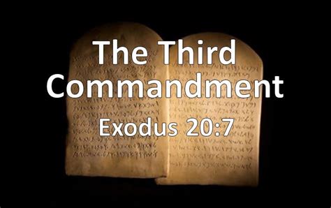 Pastor Chris' Blog: The Third Commandment