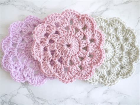 Bella Coco Coaster Crochet Pattern - Bella Coco Store | Crochet coaster pattern, Crochet ...