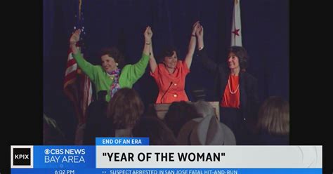 Dianne Feinstein's 1992 election brought in the 'Year of the Woman' - CBS San Francisco