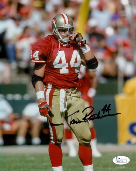 Tom Rathman Signed 49ers 8x10 Photo (JSA COA) | Pristine Auction