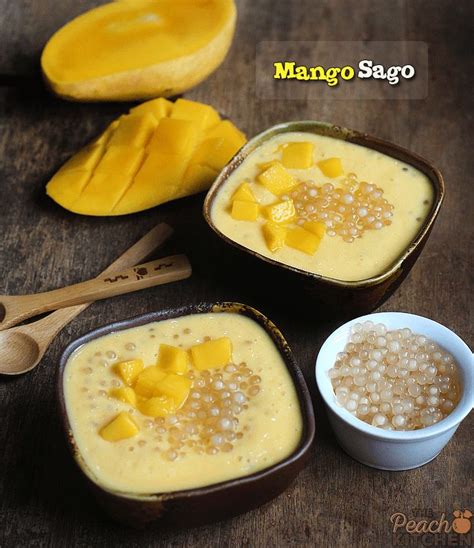 Mango Sago - The Peach Kitchen | Recipe | Filipino food dessert, Sago ...