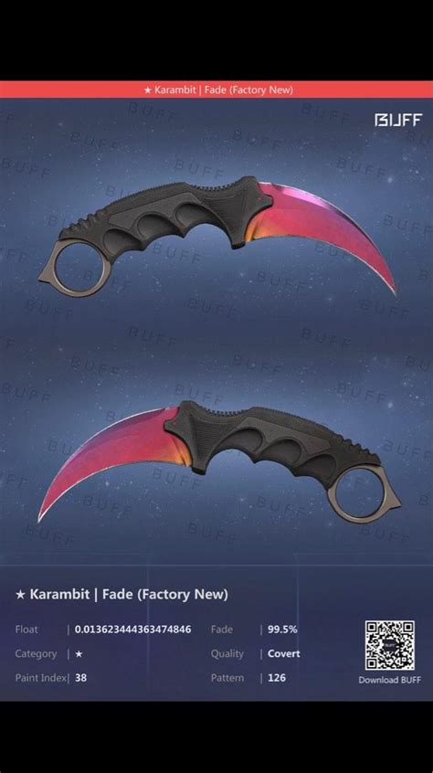 Karambit Fade - 99.5% fade, Video Gaming, Gaming Accessories, In-Game Products on Carousell