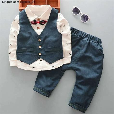 Formal Newborn Spring Baby Boy Clothes Set Outfit 1 Year Birthday Party ...