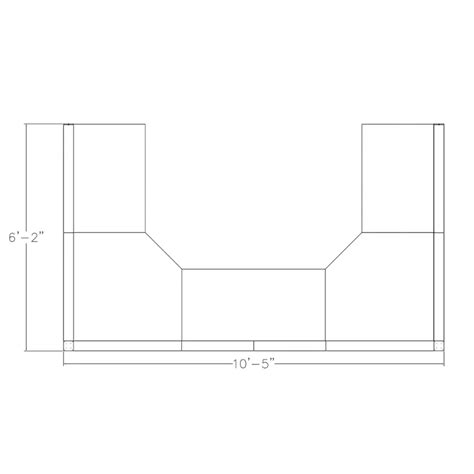 2-Person Side-by-Side Cubicle Workstations | 6x10x52"