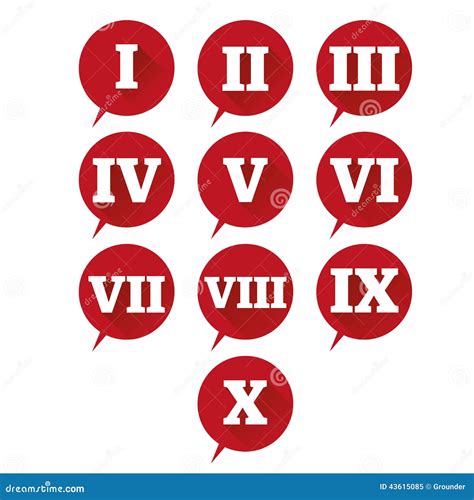 Roman Numeral Nine Icon. Roman Number Nine Sign. Cartoon Vector ...