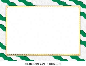 Border Made Nigeria National Colors Template Stock Vector (Royalty Free ...