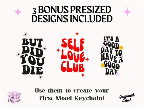 Motel Keychain Outline Template Svg Png, Motel Keychain Outline ...