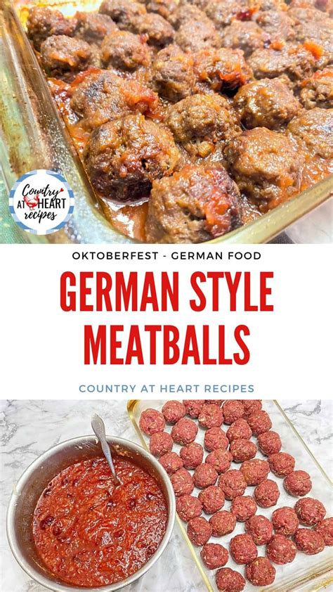 German Style Meatballs - Oktoberfest Recipes | Recipe | German food ...