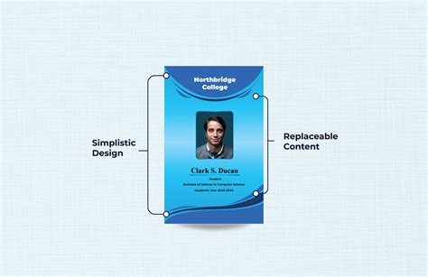 College ID Card Template in Word, Illustrator, Publisher - Download ...