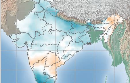 India - Solar Anomaly Map - October 2021 | ArcVera Renewables