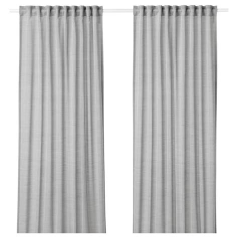 HILJA Curtains, 1 pair, gray, 57x98 ½" - IKEA