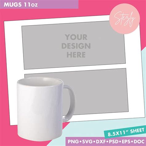 Sublimation Mug Template