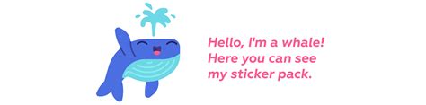 Whale stickers on Behance