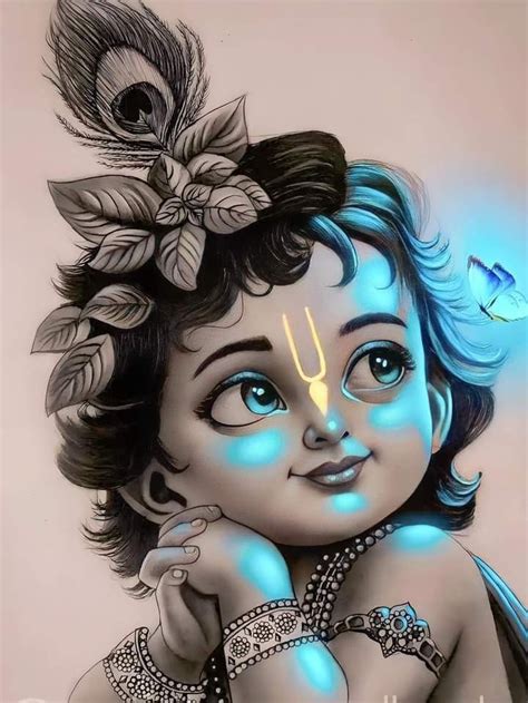 Pin by Pushpa Jena on Krishna art in 2024 | Krishna drawing, Krishna, Cute krishna