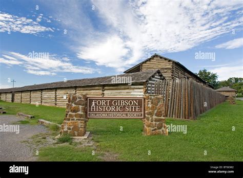 Fort Gibson Historic Site is a National Historic Landmark Stock Photo ...