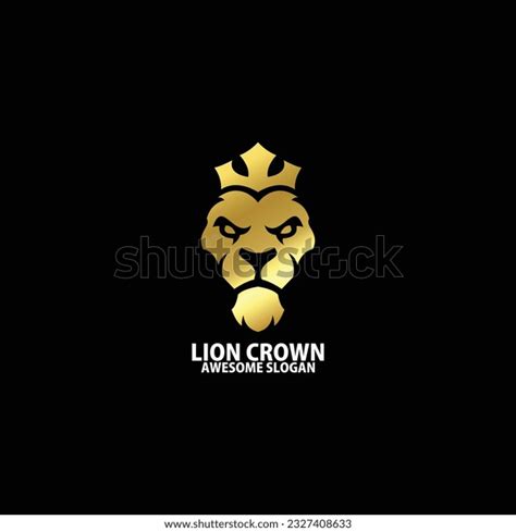 Lion Crown Logo Design Luxury Color Stock Vector (Royalty Free) 2327408633 | Shutterstock