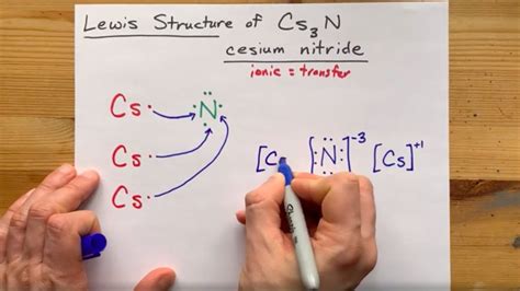 Lewis Structure of Cs3N, caesium nitride - YouTube