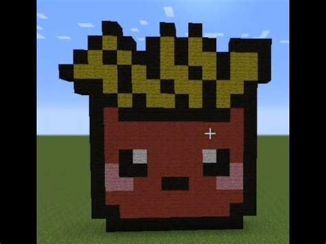 Minecraft Pixel Art Tutorial - potato stick 마인크래프트로 만든 포테이토 스틱 - YouTube