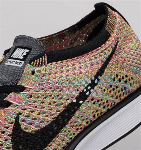 THE SNEAKER ADDICT: Nike Air Flyknit Racer ’Rainbow’ Multi-Color ...