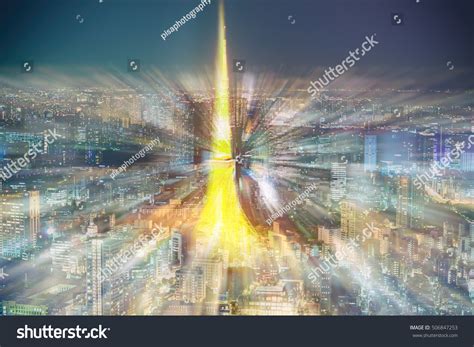 Aerial View Tokyo Skyline Tower Night Stock Photo 506847253 | Shutterstock