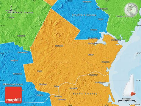 Political Map of Rockingham County