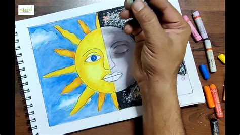 Easy Sun And Moon Painting