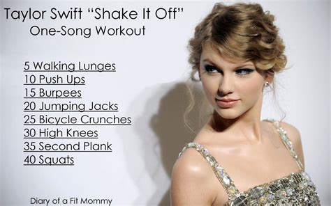 Taylor Swift "Shake It Off" One Song Workout | One song workouts ...