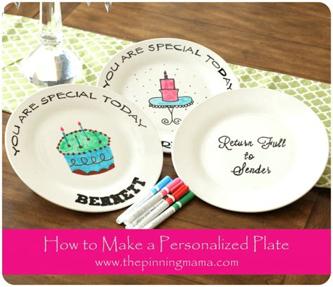 {diy} How to Make a Personalized Plate • The Pinning Mama