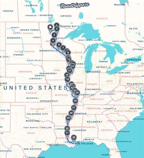 The Great River Road – The Best Drive in America | Road trip map, Rv road trip, American road trip