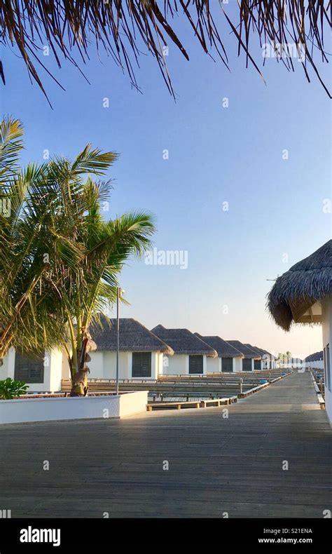 Maldives hotel views Stock Photo - Alamy