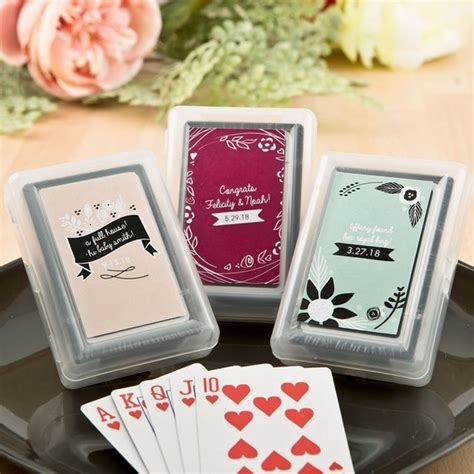 40 Decks of Playing Cards Wedding Favors with Personalized